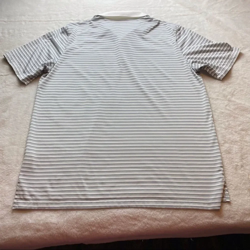 Adidas Striped Polo Size Medium